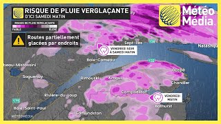 Risque de pluie verglaçante dici samedi [upl. by Archie844]