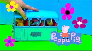 Peppa Pig Bus Toy Review [upl. by Llirrem]