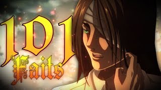 101 FAITS QUE VOUS IGNOREZ SUR SHINGEKI NO KYOJIN  LATTAQUE DES TITANS [upl. by Rolandson691]