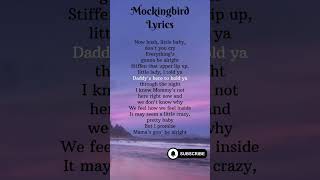 Mockingbird Lyrics englishvocabulary shorts englishverbs learningenglish vocabulary music [upl. by Leodora]