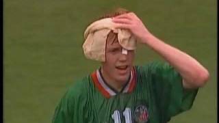 World Cup USA 1994 Group E Italy 0  1 Ireland Giants Stadium East Rutherford [upl. by Klos]