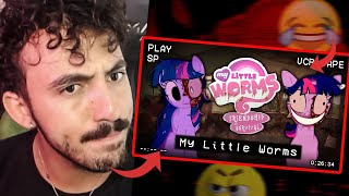 MY LITTLE WORMS A VERSÃO PROIBIDA DE MY LITTLE PONY  Eu Hipe  Leozin React [upl. by Arriet]