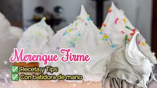 cómo hacer Merengue Italiano Perfecto para decorar [upl. by Woodward]