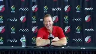 Media Day 2015 Press Conference Terry Stotts [upl. by Margy]