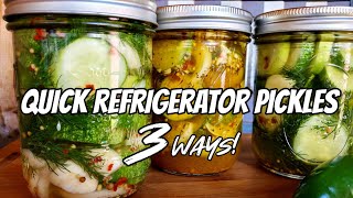 How to Make Pickles at Home  Refrigerator Pickle Recipe  Easy Pickle Recipe [upl. by Adey]