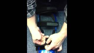 Installing the Antimigration strap wider on DJO knee brace [upl. by Sobel]