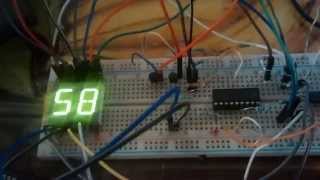 Multiplexed Alphanumeric Display on Breadboard [upl. by Parker]