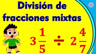 ✅ División de Fracciones Mixtas con diferente denominador  ejemplo 2 [upl. by Yadnil]