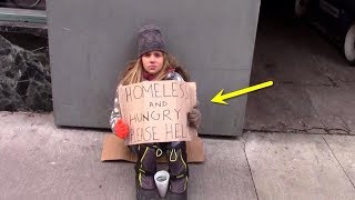 Als eine Obdachlose um Geld bettelt passiert etwas dass niemand für möglich gehalten hat [upl. by Ichabod]