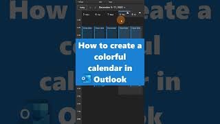 🗓️ How to create a colorful Outlook calendar shorts [upl. by Melosa]