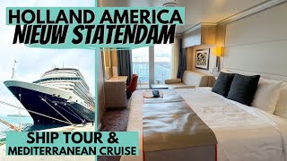 Holland America Nieuw Statendam Ship Tour amp Mediterranean Cruise Review [upl. by Anita]