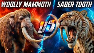 Woolly Mammoth VS Saber Tooth Tiger [upl. by Fiden]