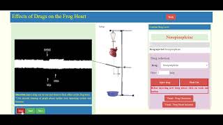 Effect of Different Drugs on Frog Heart BPharm 5th Sem practical on Ex pharm softwarrepharm [upl. by Tterej]