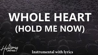 WHOLE HEART HOLD ME NOW  Hillsong United  Acoustic Instrumental Piano Karaoke with Lyrics [upl. by Llarret]