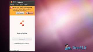 How to install Hamachi² on Linux with Haguichi HD  GeekLK [upl. by Drogin]