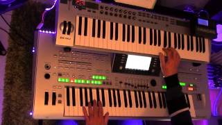 Boney M  Rasputin COVER played on tyros 3 with organ sounds [upl. by Dnomaid]