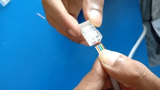 How to Crimp RJ45 Cat6 Ethernet Cable Crimping [upl. by Eran]