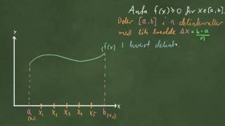 Bestemt integrasjon  del 1  Riemannsummen [upl. by Huxham345]