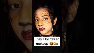 Last minute Halloween hack  Leopard print transition halloween transitionhacksmakeupleopard [upl. by Palecek919]