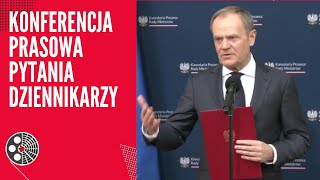 Konferencja Donalda Tuska  pytania dziennikarzy [upl. by Suolekcin]