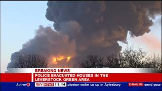 Buncefield Oil Depot Disaster  Sky News  11122005  1106am [upl. by Artus]