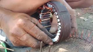 24 volts Stator Rewinding [upl. by Clyve]