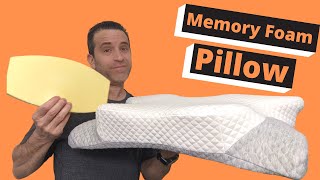 Contour Memory Foam Pillow Review  ZAMAT Adjustable Cervical Memory Foam Pillow [upl. by Beau642]