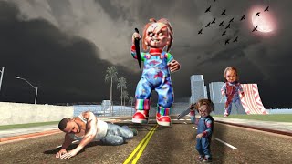 Franklin city  Atteck a Ghost Chucky in  Indian bike driving 3d  Scary story [upl. by Darnell471]