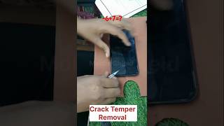 Best Way To Remove Iphone X Cracked Temper Removal shorts [upl. by Assirk292]