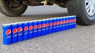 Aplastando Cosas Crujientes y Suaves Pepsi VS Rueda de Coche [upl. by Vernor114]