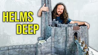 The BIGGEST wargaming board in YouTube History Helms Deep Lord of the Rings Warhammer Scenery [upl. by Conant96]