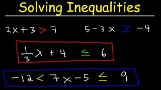 How To Solve Linear Inequalities Basic Introduction Algebra [upl. by Bobina496]