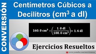 Centímetros Cúbicos a Decilitros cm3 a dl [upl. by Yuria438]