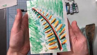 Watercolor Monoprinting By Hand [upl. by Airrehs]