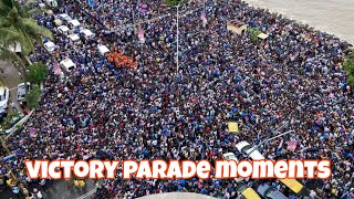 World cup victory parade in Mumbai  people gathered for victory celebration of india world cup 2024 [upl. by Enylcaj]