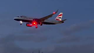 Evening arrivals at LHR Runway 27L ✈️🌅 LHR Runway27L Aviation [upl. by Attena]