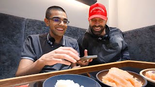 N3on amp Bradley Martyn MUKBANG in Japan [upl. by Ettenwad342]