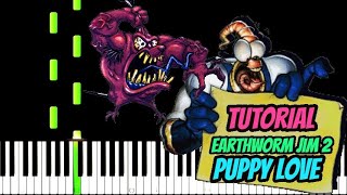 Earthworm Jim 2  Puppy Love  Piano Tutorial [upl. by Suhpesoj108]