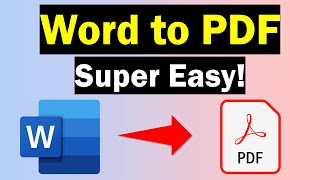 How To Convert Word To PDF 3 Easy Methods [upl. by Obla494]