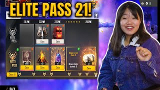 Free Fire New Elite Pass Season 21 Full Review  TRAP Revolution [upl. by Anitnahs736]