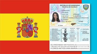 ¡Por fin Hondureños podrán homologar licencia de conducir en España [upl. by Ahseki641]