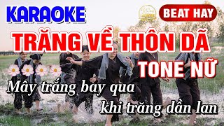 Karaoke Trăng Về Thôn Dã Tone Nữ Disco Remix  Y Dung Karaoke Nhạc Sống Dễ Hát [upl. by Dinsdale]