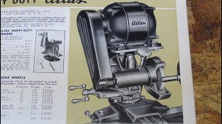 DRESSING THE TOOLPOST GRINDER WHEEL on ATLAS LATHE 749 tubalcain dumore [upl. by Berstine803]