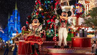 Magic Kingdom Christmas Parade 2024  Mickey’s Once Upon A Christmastime Parade 4K [upl. by Desirae921]