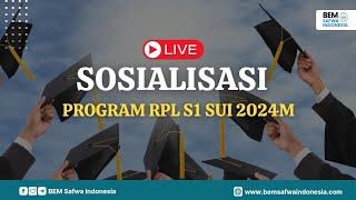 Sosialisasi Program RPL S1 SUI 2024M [upl. by Norword]