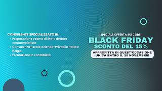 SPECIALE OFFERTA BLACK FRIDAY PER 20 PERSONE ATTIVA DA OGGI  PREPARAZIONE ESAME DOTT COMM [upl. by Knepper]