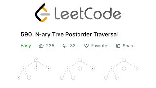 LeetCode Nary Tree Postorder Traversal Solution Explained  Java [upl. by Bihas]