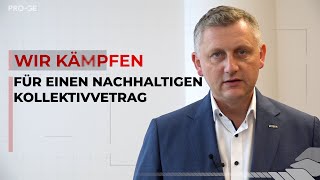 PROGE Chefverhandler Reinhold Binder zu den Streiks im Fachverband Metalltechnische Industrie [upl. by Kippar]