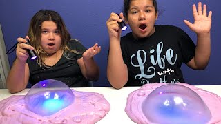 DIY 2 GALLONS OF COLOR CHANGING LASER SLIME  MAKING 2 GALLONS OF UV SLIME [upl. by Letsou]