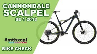 Cannondale Scalpel SE 1 2018  Bike Check MTBXCPL [upl. by Euqinomod803]